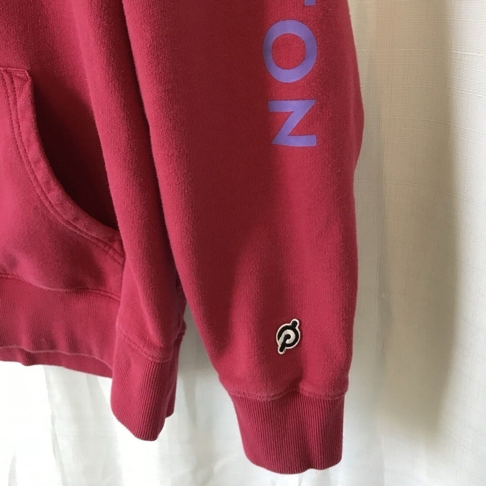 Peloton Womens Fuchsia Long Sleeve Drawstring Fleece Pullover Hoodie Size Small - Picture 6 of 15